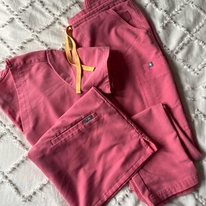 Figs Neon Pink scrubs
